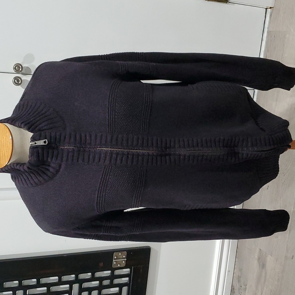 Boston Traders ✨️Men's Sherpa-Lined Full Zip Sweater Jacket Size Medium